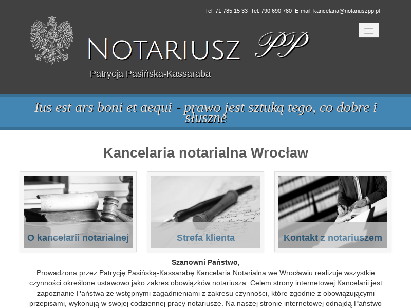 KANCELARIA NOTARIALNA NOTARIUSZ PATRYCJA PASIŃSKA-KASSARABA